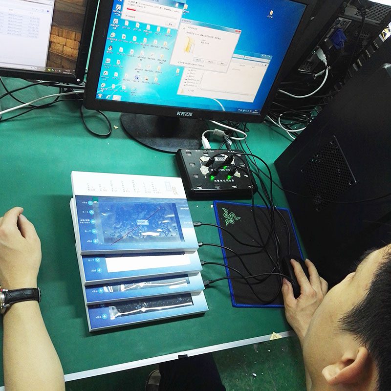 A person sitting at a desk with a computer