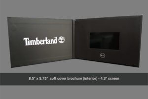 A picture of the inside of a timberland soft cover brochure.