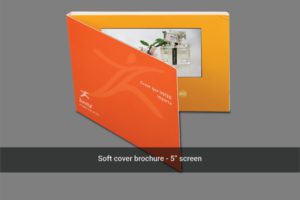 A soft cover brochure with an orange and yellow cover.