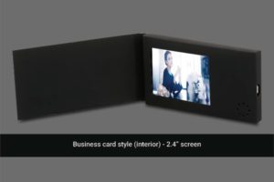 A business card style interior 2. 4 screen